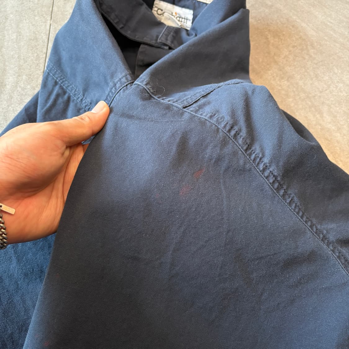 칼하트 오리지널 네이비 긴팔 셔츠 상품이미지9