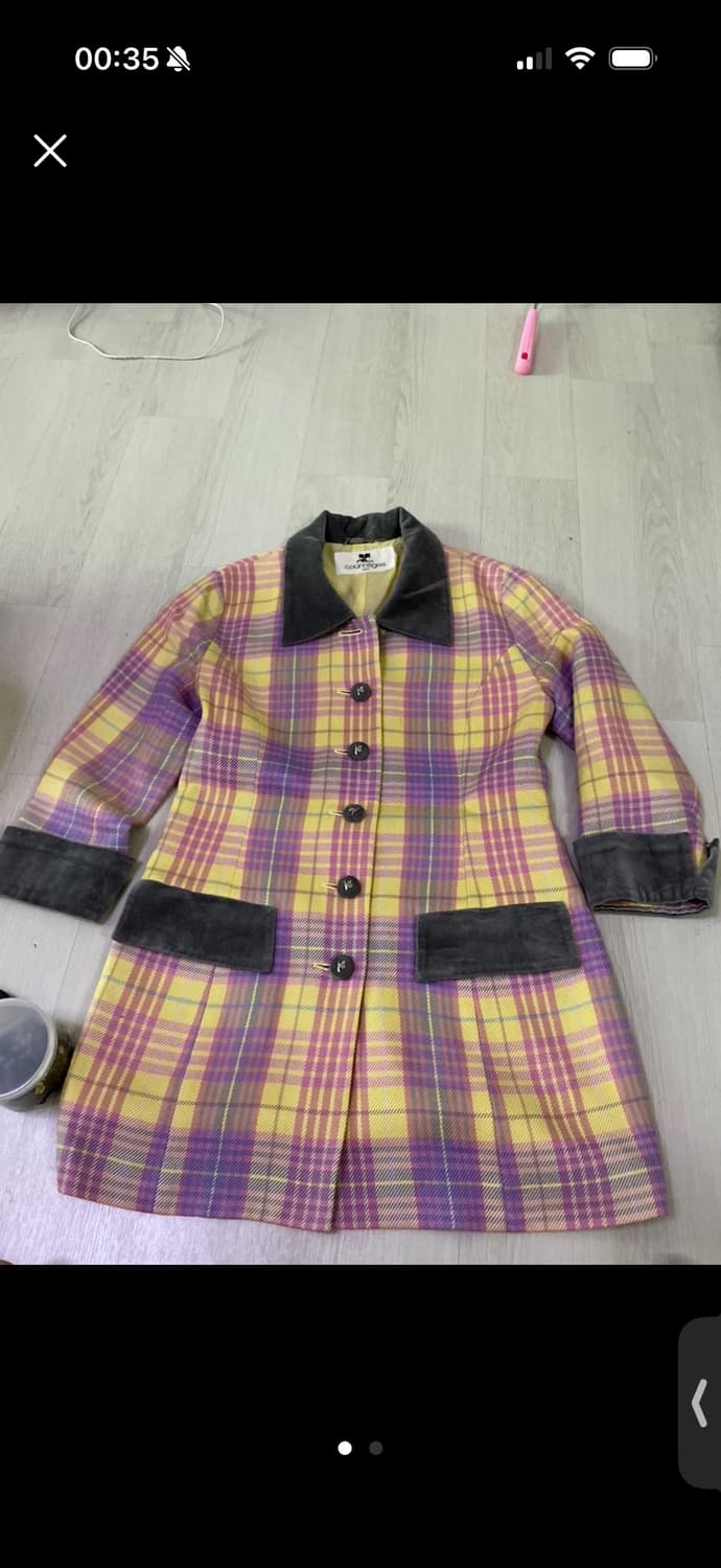 꾸레쥬 롱 자켓  상품이미지2