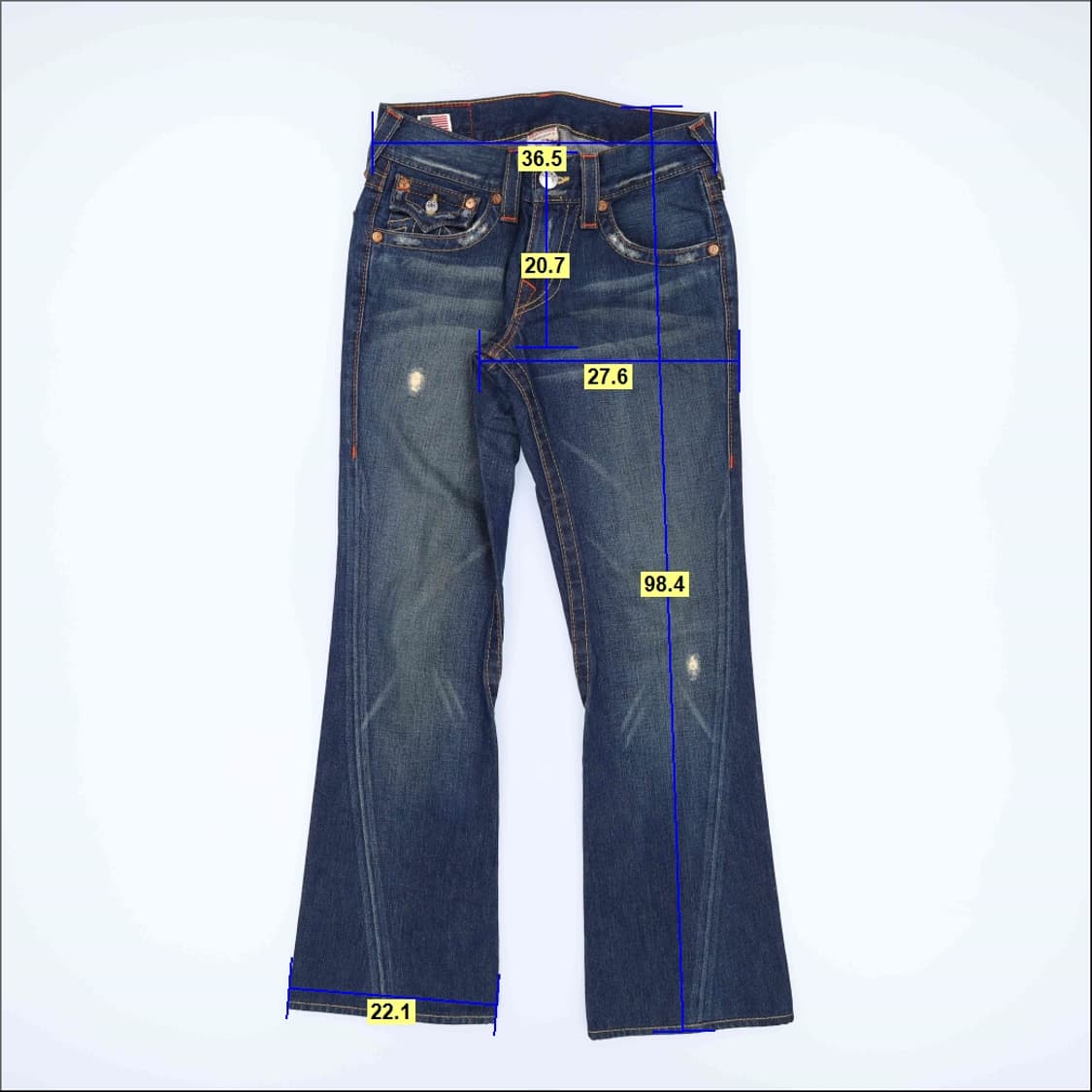 [28] 트루릴리전 여성 부추컷 데님팬츠 1205HR2 상품이미지10