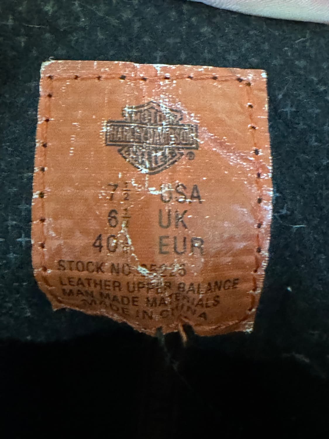 할리데이비슨 블랙 가죽 워커 40uk 상품이미지6