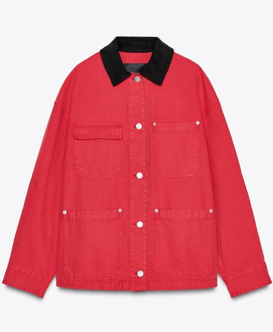 새상품) 자라 배색칼라 워크재킷 상품이미지4