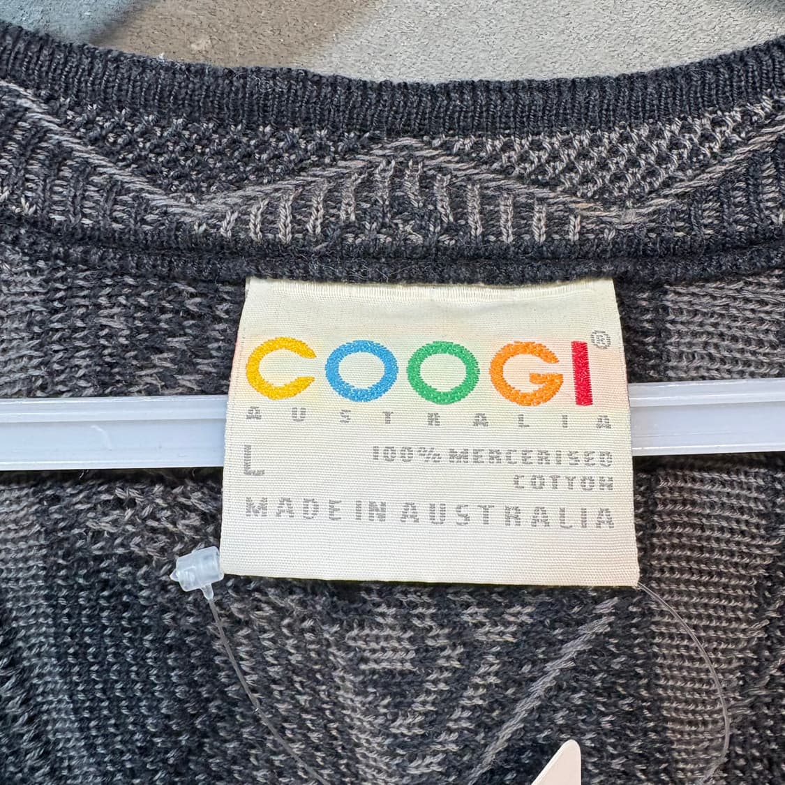 [L] COOGI 쿠지 빈티지 케이블 니트 상품이미지4