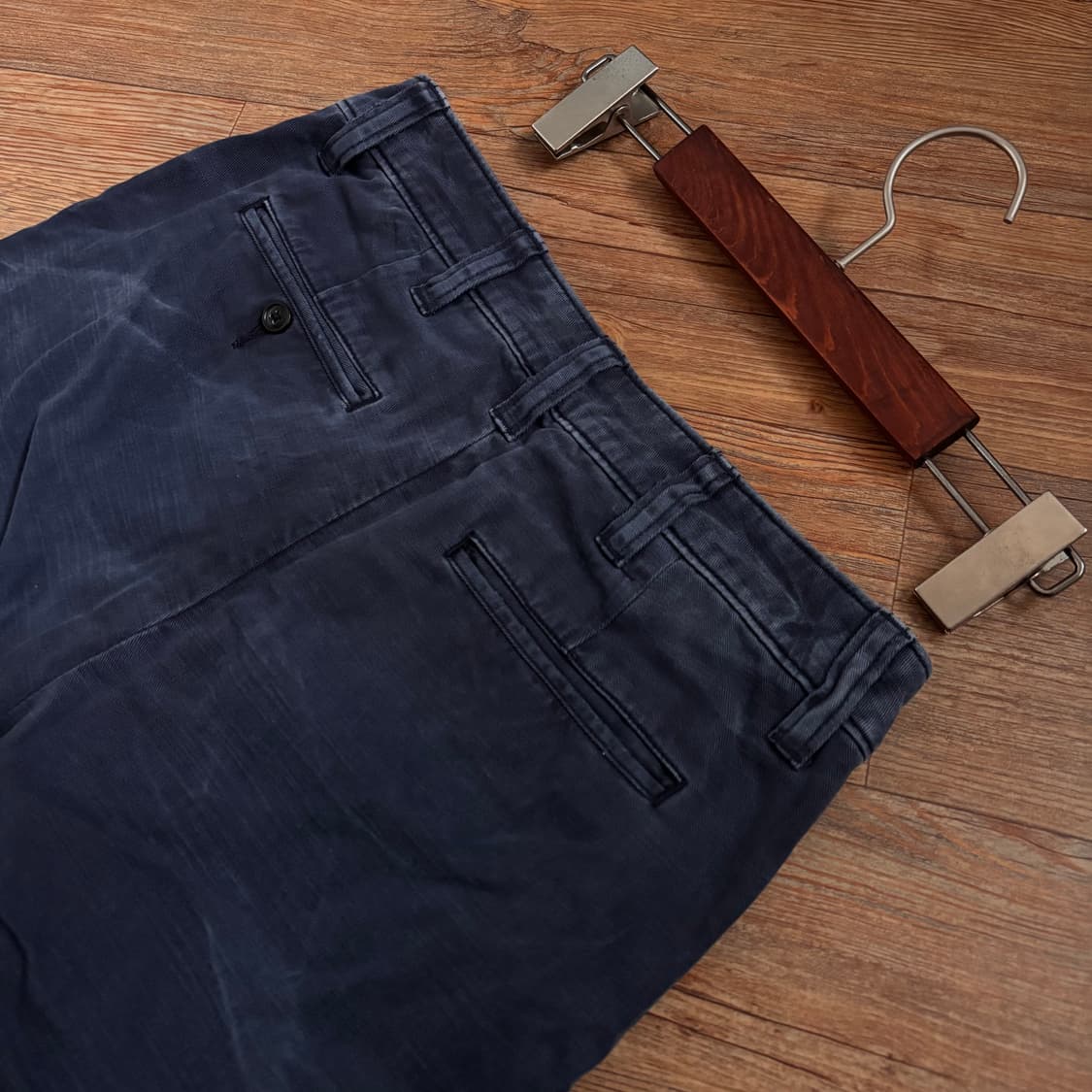 폴로 랄프로렌 가먼트다잉 면바지 26 빈티지 네이비 나염 워싱 상품이미지7