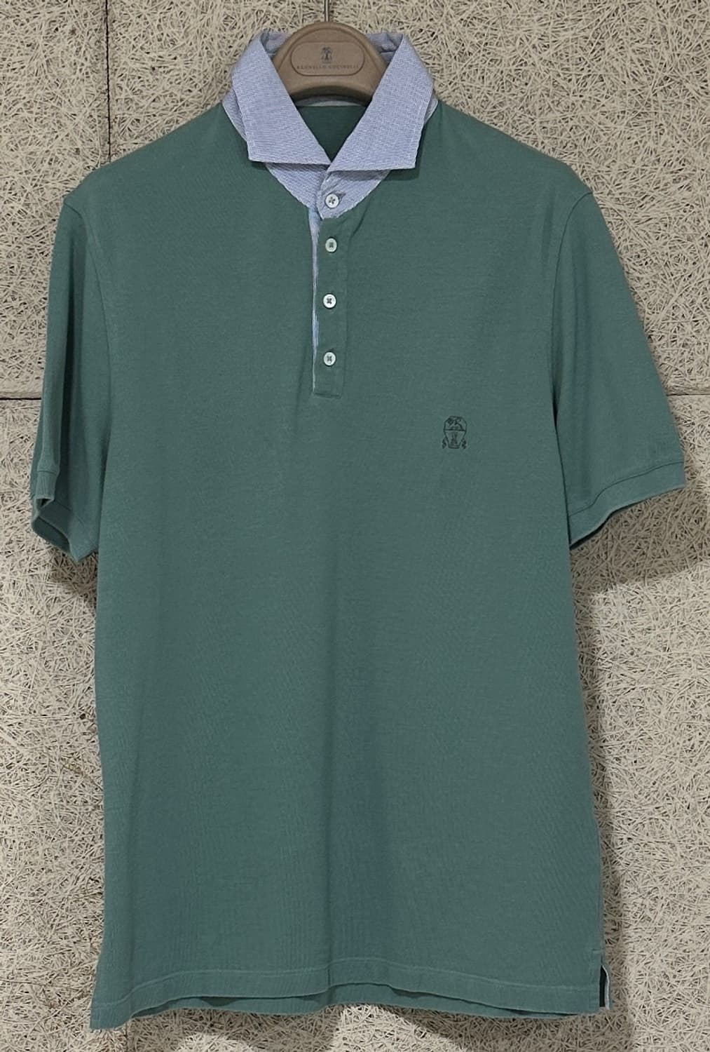 브루넬로 쿠치넬리 라이트 그린 폴로 티셔츠 상품이미지2