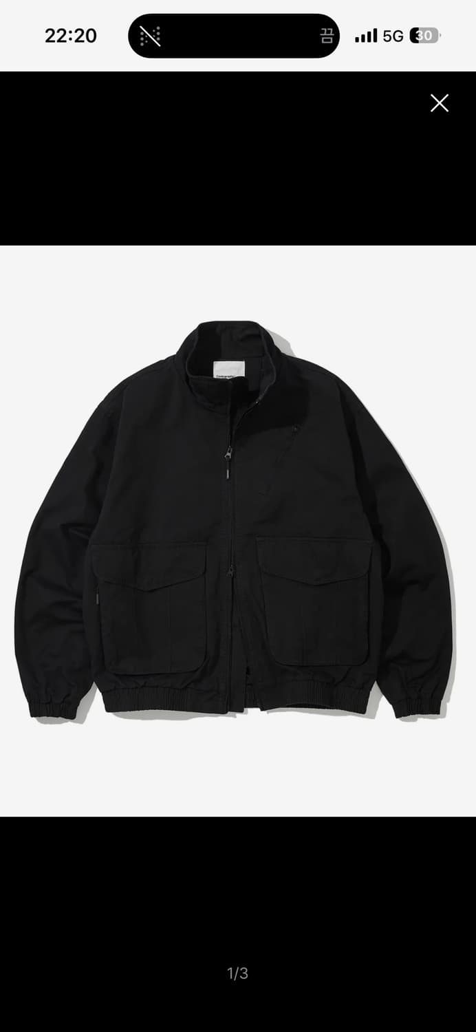 코드그라피 유틸리티 숏자켓 블랙 m 상품이미지1