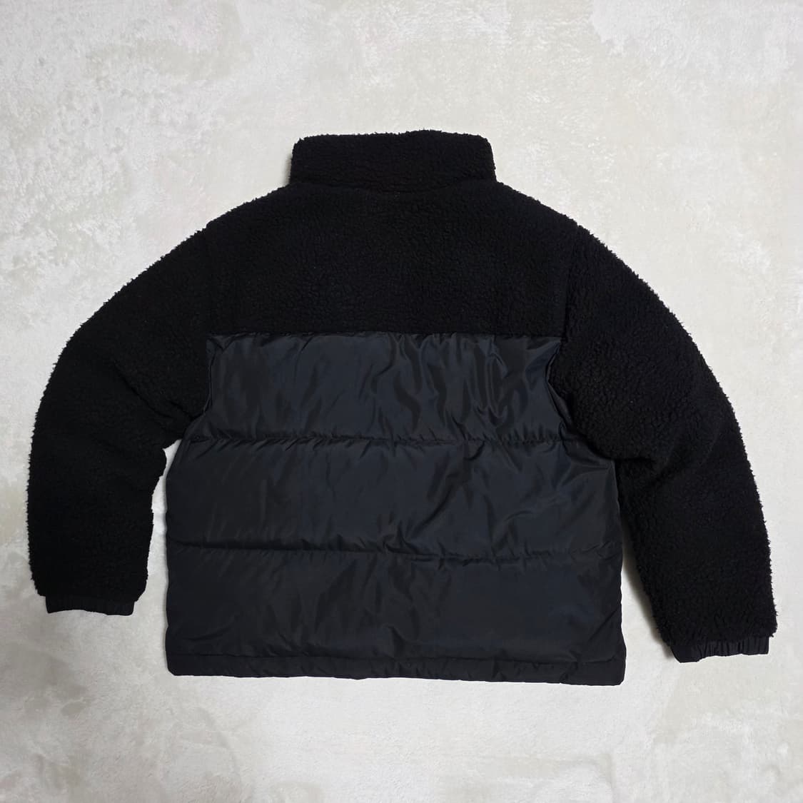 (L)여성 네파 뽀글이 배색 구스다운 패딩 상품이미지3