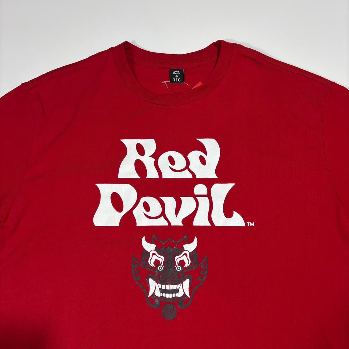 붉은 악마 빈티지 레드 그래픽 반팔티 상품이미지2