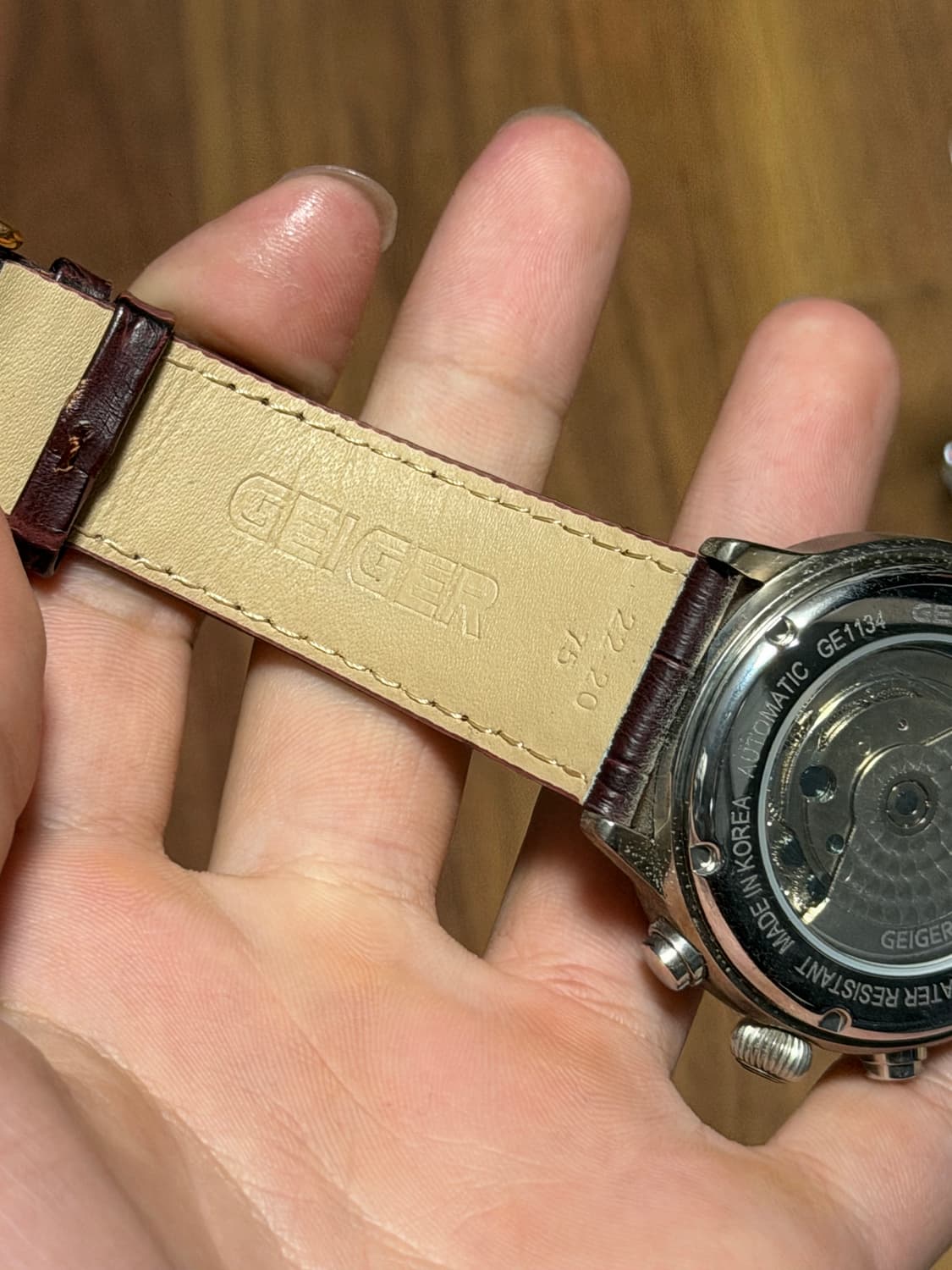 가이거 오토매틱 시계 상품이미지3