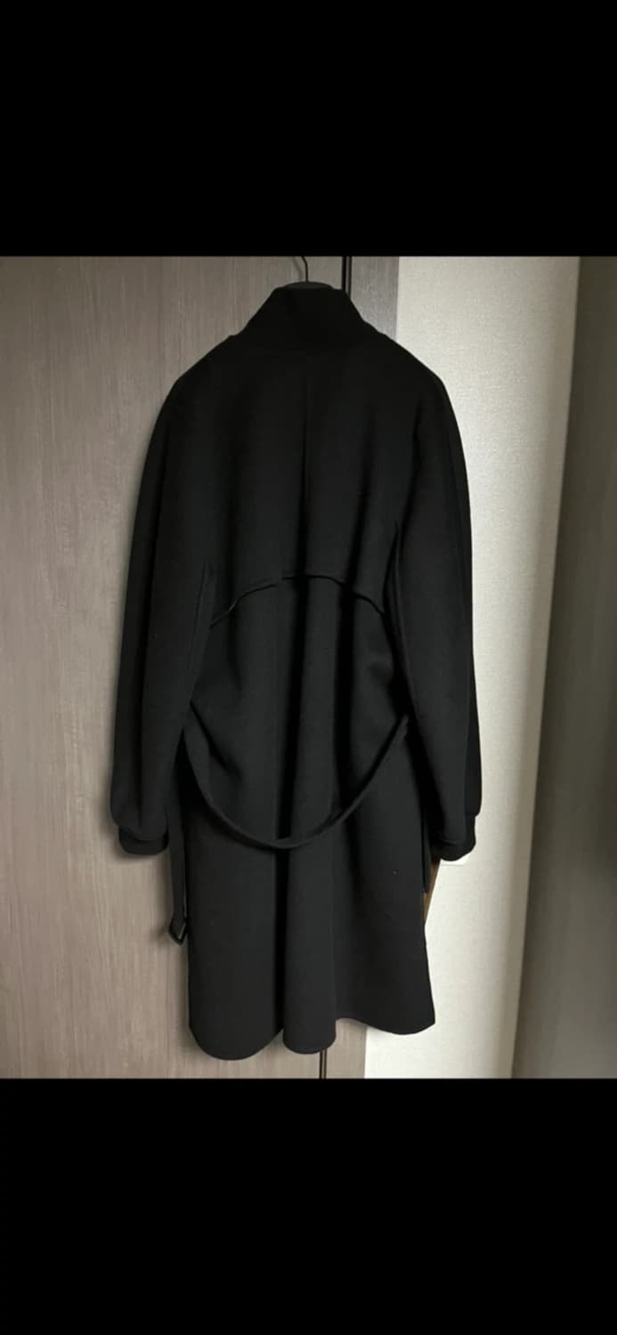 디올 남성 블랙 오버핏 코트 상품이미지3