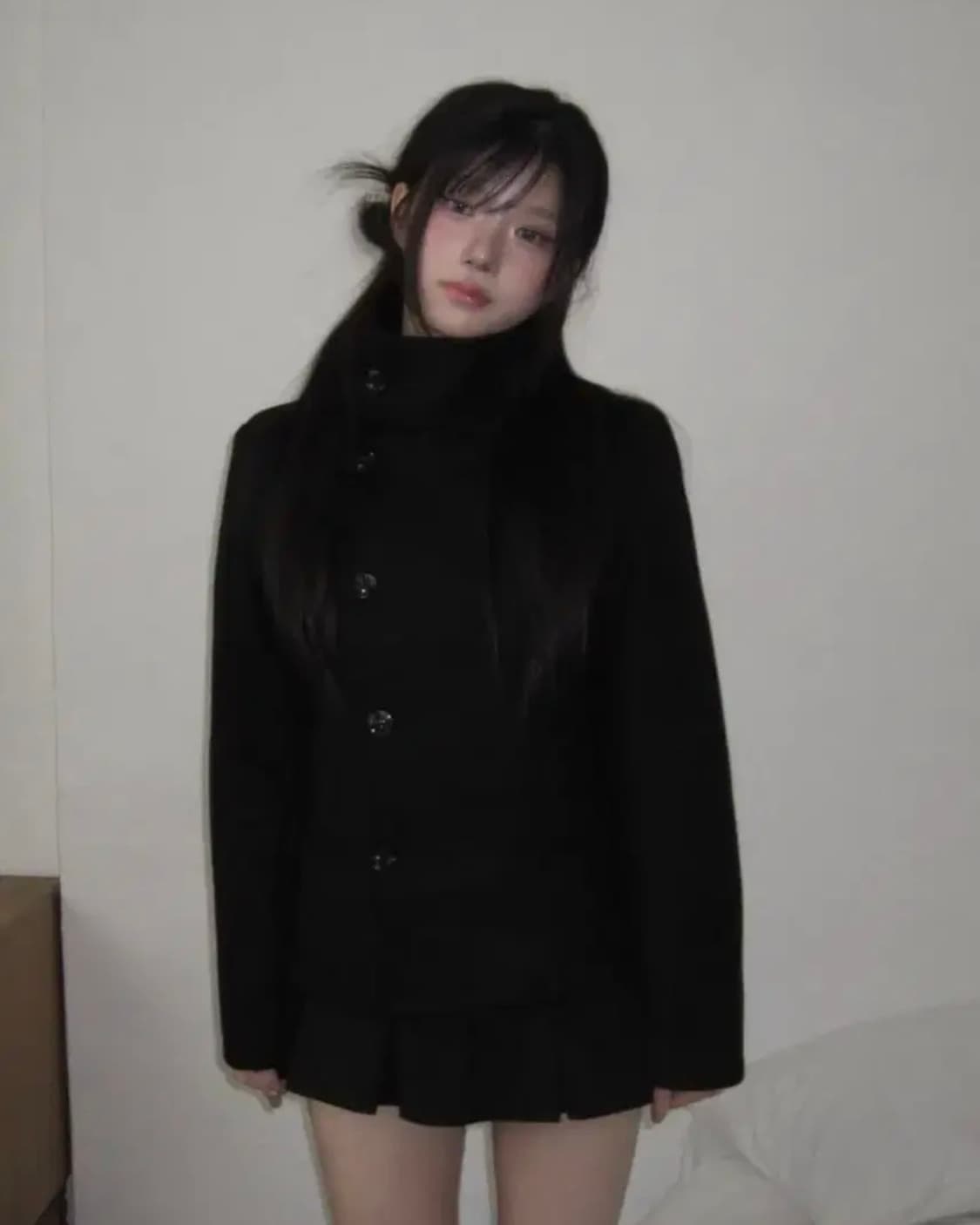 모디무드 TOP 모직 플리츠 스커트 팬츠 상품이미지2