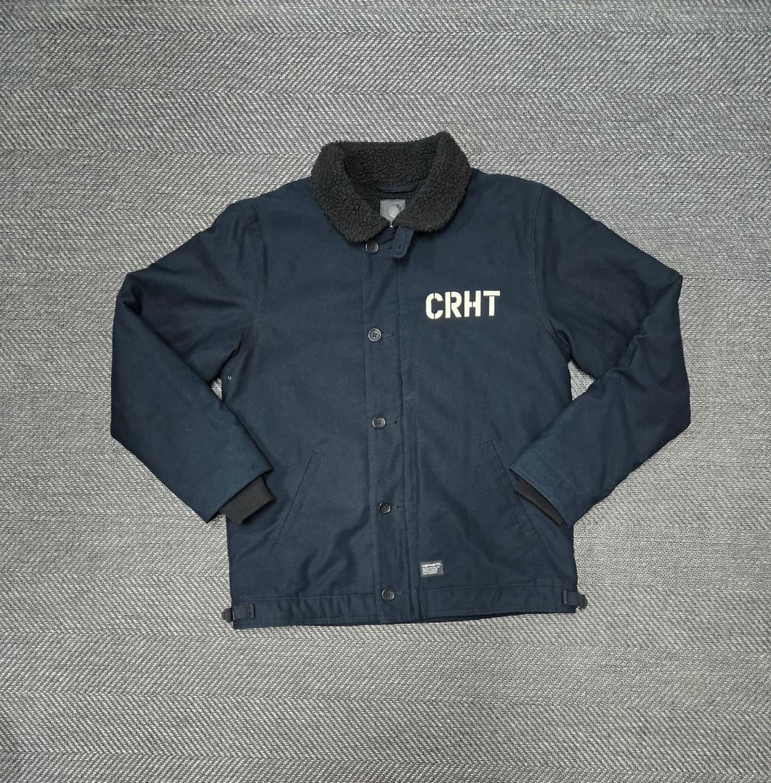 칼하트 CRHT 네이비 코치 점퍼  워크덱 자켓 상품이미지1