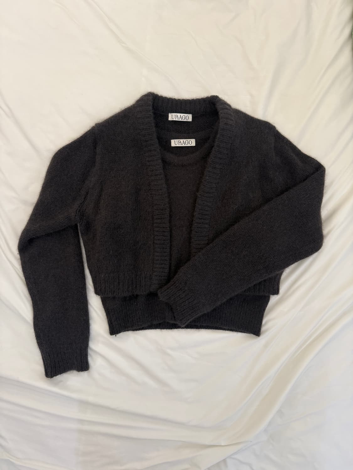 유라고 Tove raccoon knit sleeveless, bolero 상품이미지1