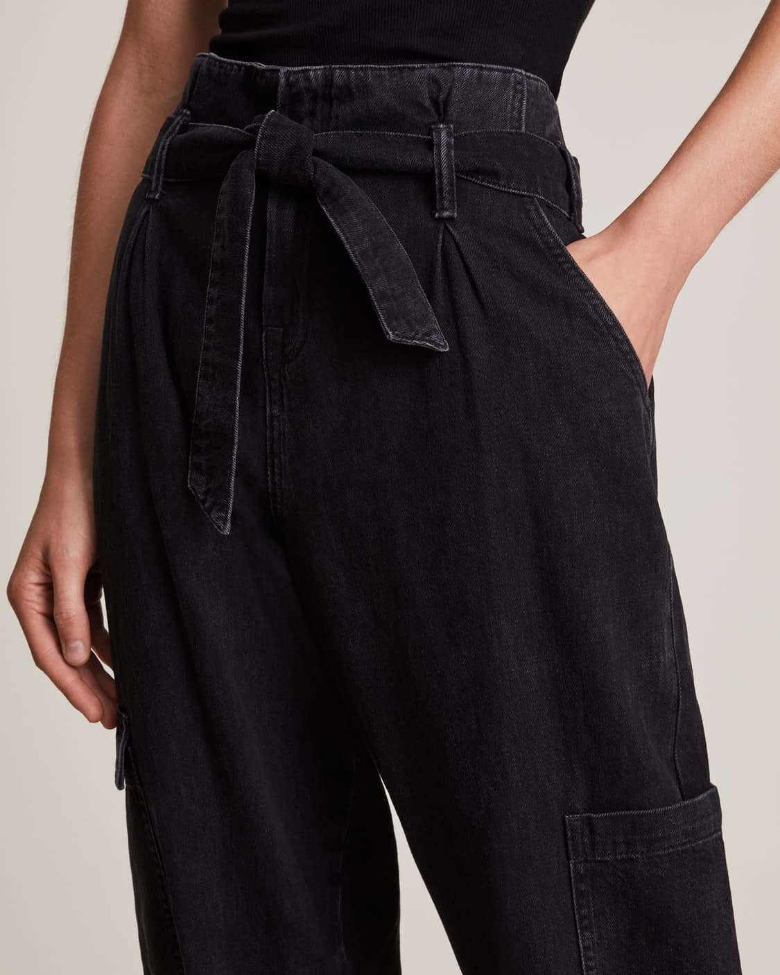 올세인츠 모나페이퍼백진 카고팬츠 (UK10/28-29인치,66쯤) 상태굿 상품이미지3