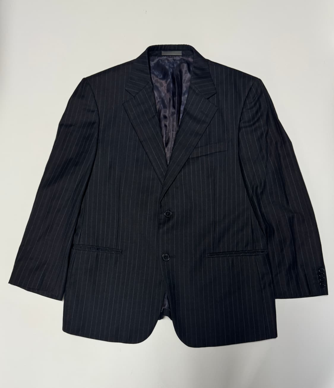정품!! 지방시 캐시미어 혼용 스트라이프 정장 셋업 블랙 M 상품이미지2