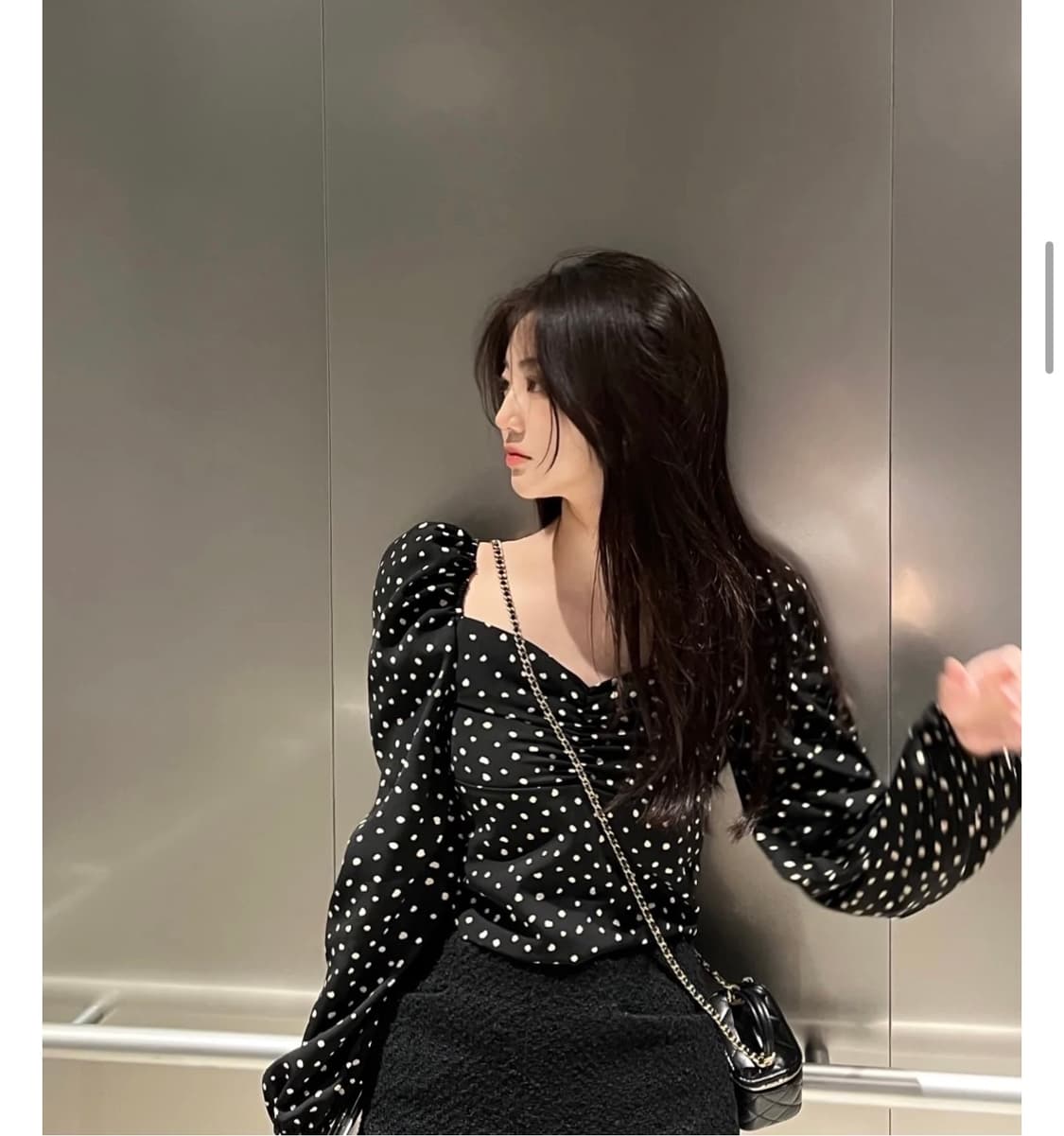 제니오) 러블리 도트 블라우스 상품이미지2