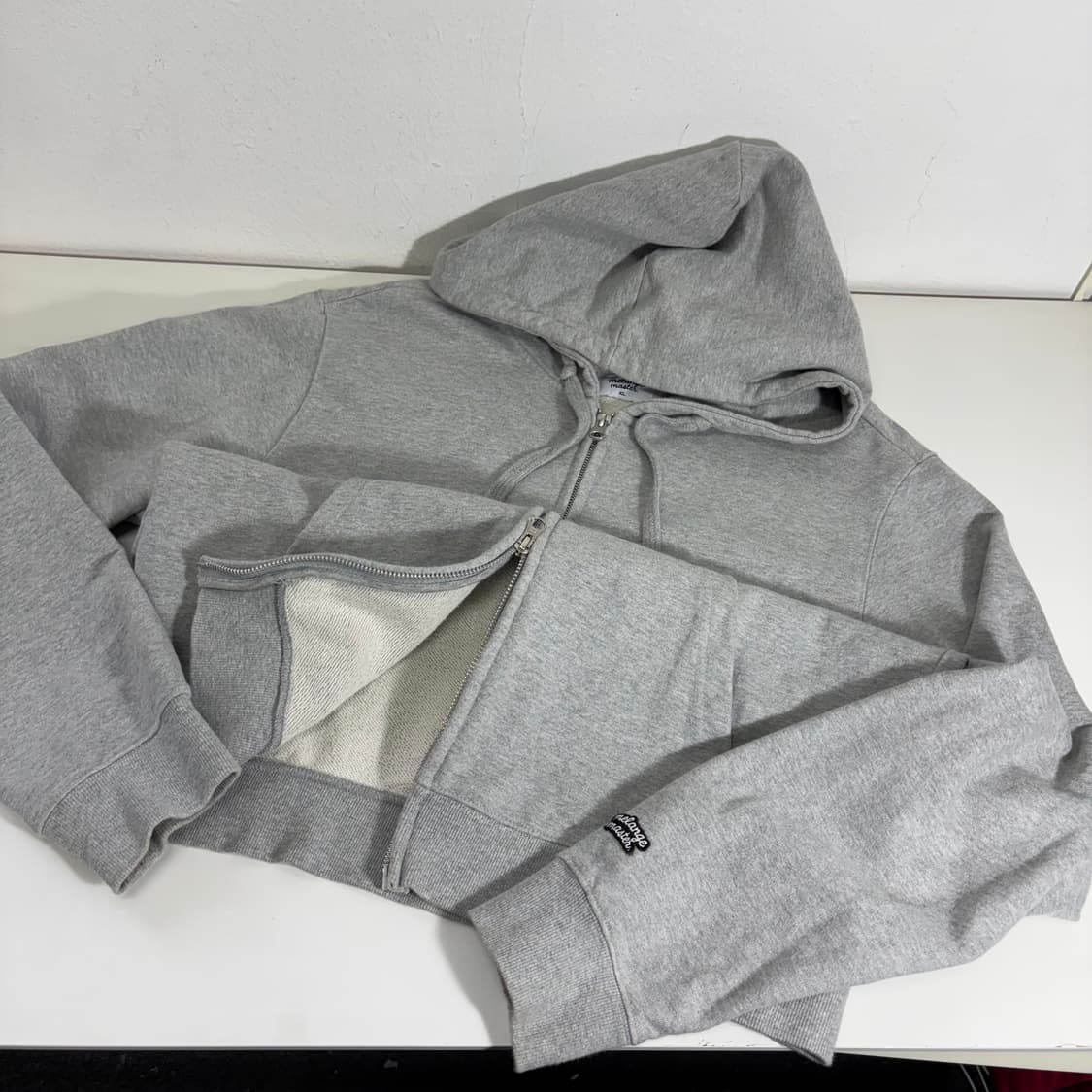 XL 멜란지마스터 그레이 투웨이 후드집업 상품이미지1