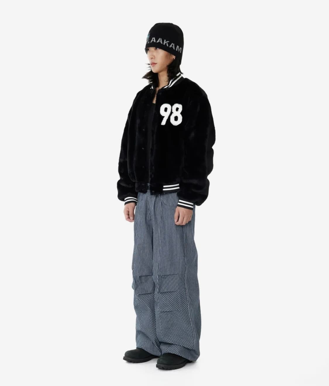 Knee Pin-tuck Stripe Denim Pants (Blue) 상품이미지5