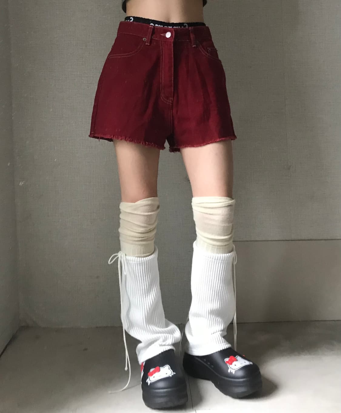 미스치프 레드 쇼츠 상품이미지2