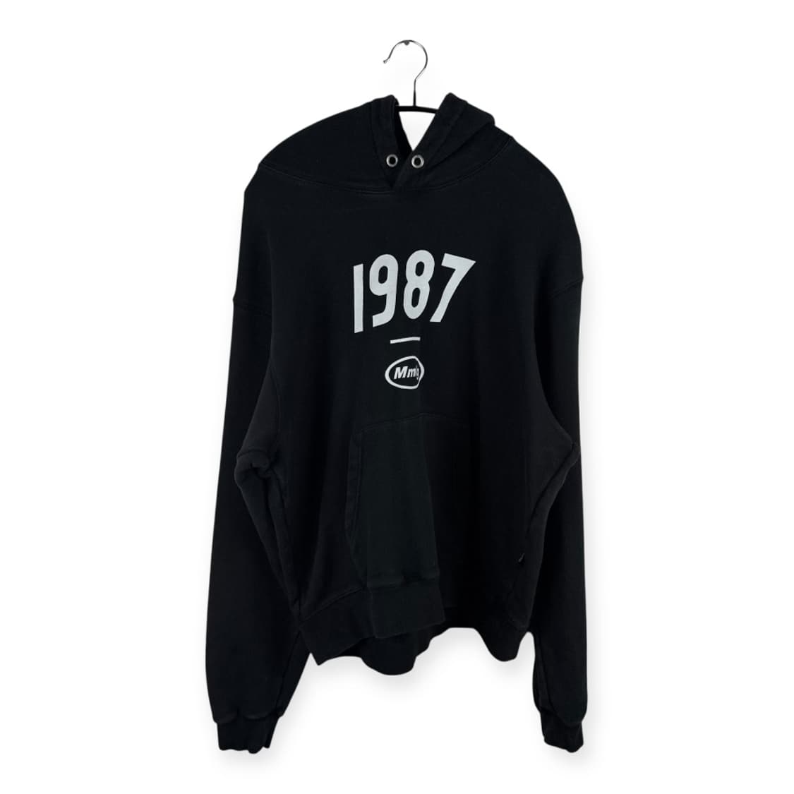 (M) Mmlg 로고 프린팅 후드 티 블랙 상품이미지1