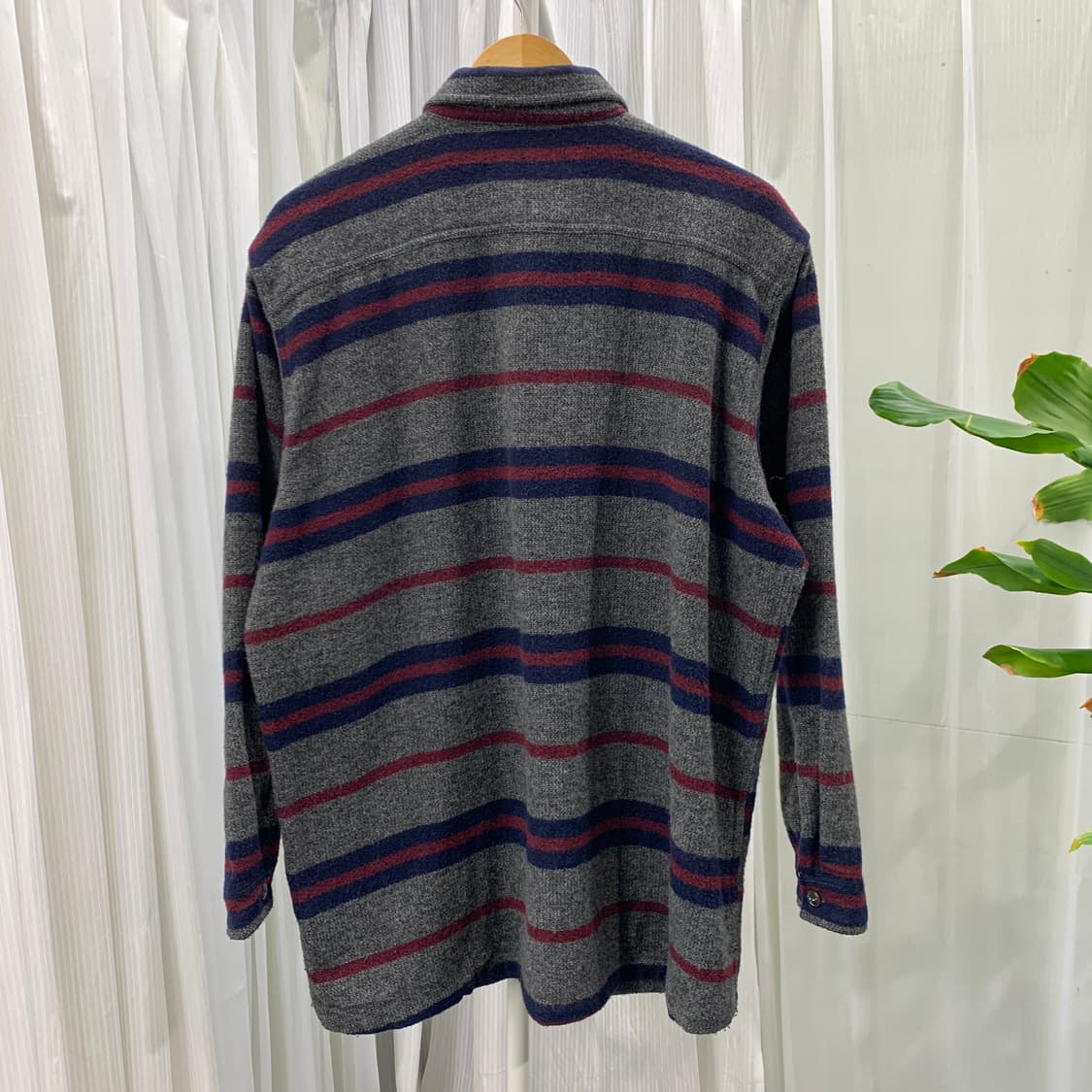 90's 리바이스 빈티지 울 블랜드 스트라이프 셔츠 1771 상품이미지2