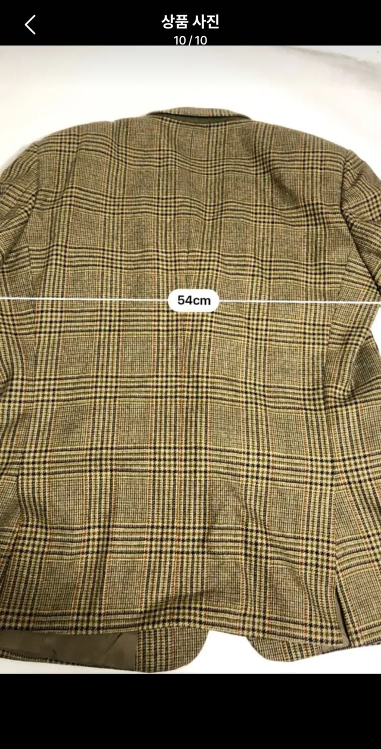 [GFT정품] 빈티지 발렌티노 우모 퓨어 울 체크 블레이저 상품이미지8