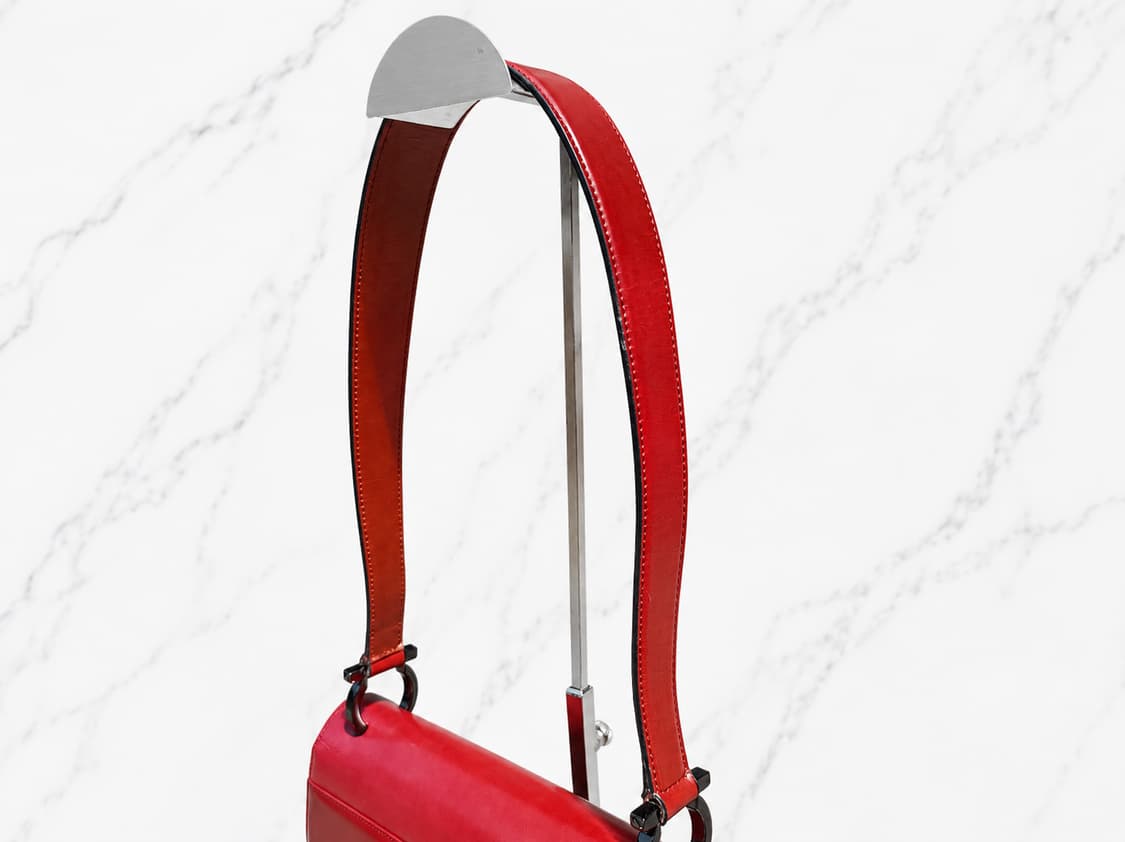 Ferragamo 2008's 페라가모 간치니 옴브레 페이턴트 레더 숄더 상품이미지5