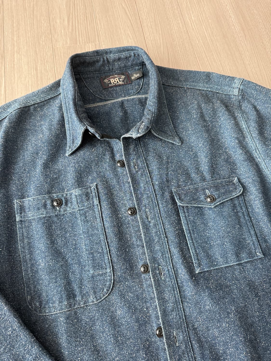 예전모델 rrl 더블알엘 인디고 워크 셔츠 xl 상품이미지2