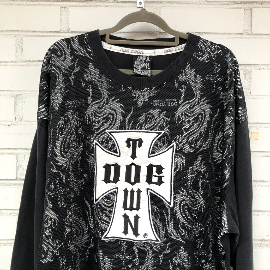 도그타운 블랙 드래곤 메쉬 롱슬리브 긴팔 상품이미지2