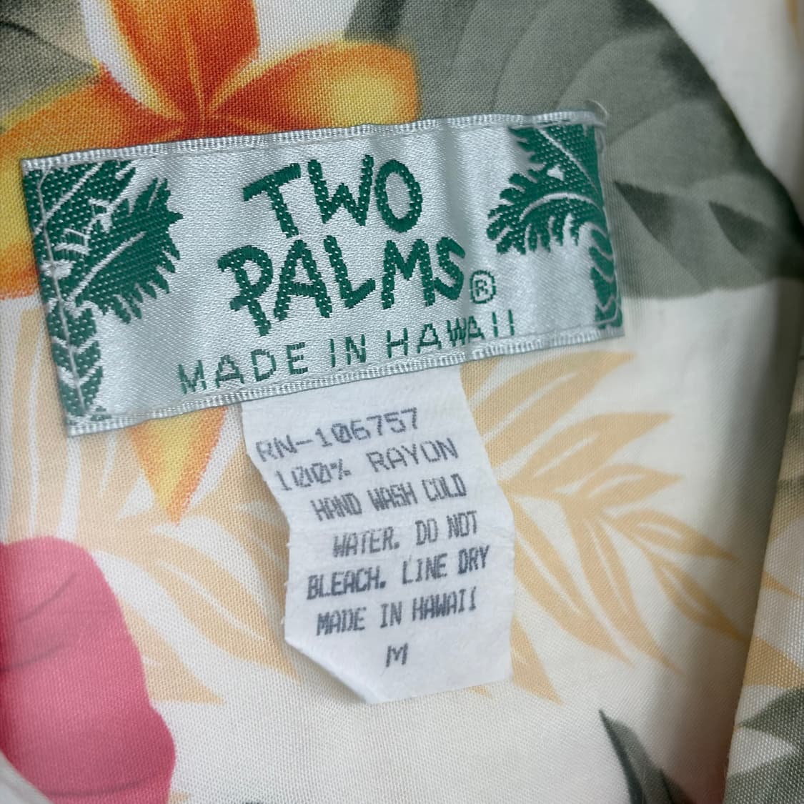투팜즈 two palms 레이온 반팔 하와이안 셔츠 상품이미지2