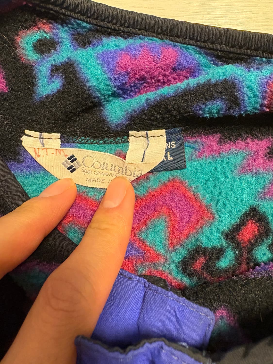 XL)90s~00s 콜럼비아 아즈텍 플리스 상품이미지3