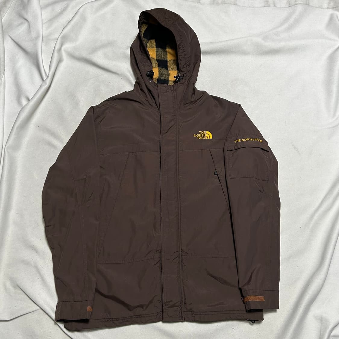 M 노스페이스 브라운 후드 바람막이 상품이미지2