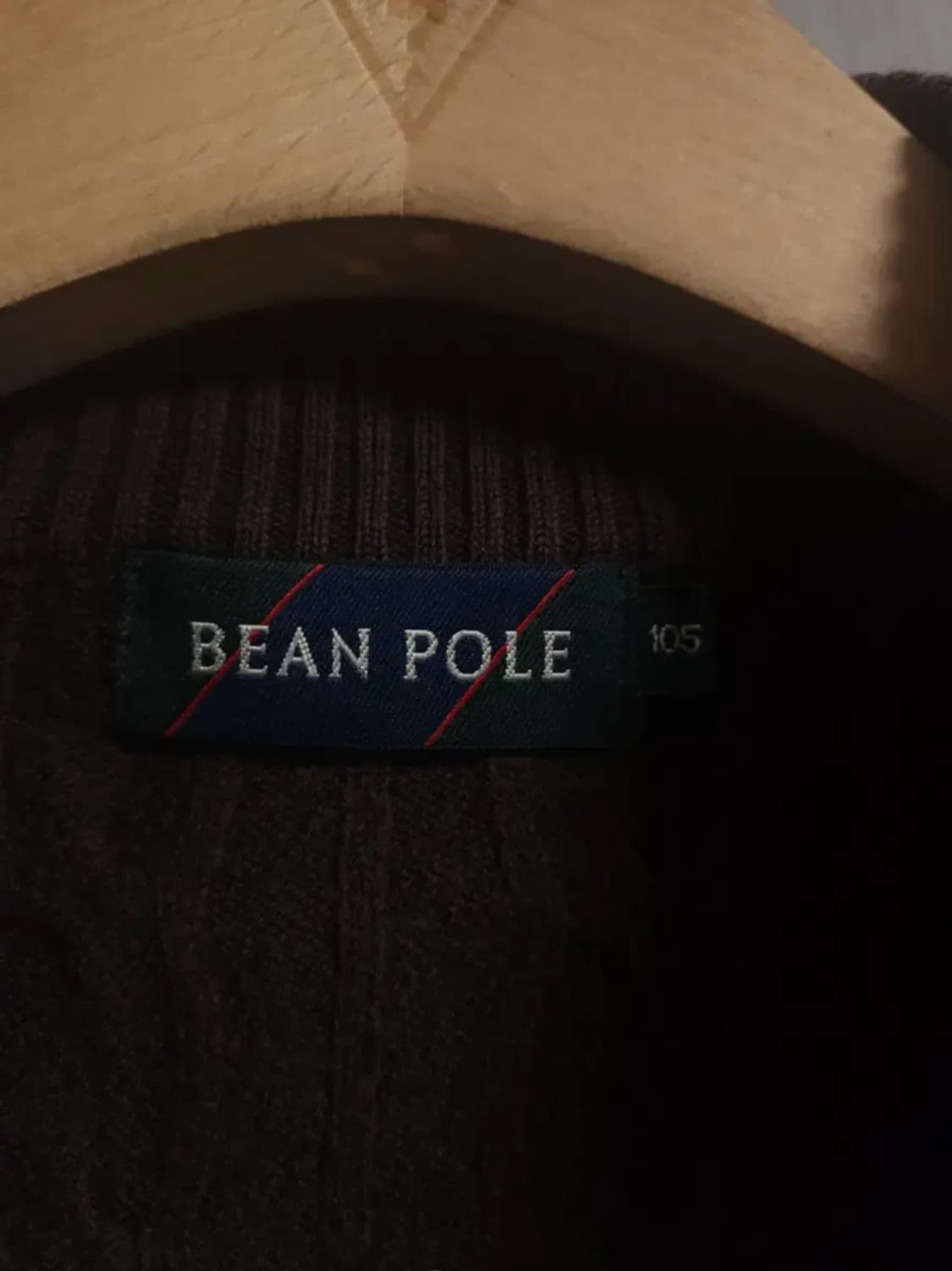 빈폴 하프집업 꽈베기 니트, XL 상품이미지3