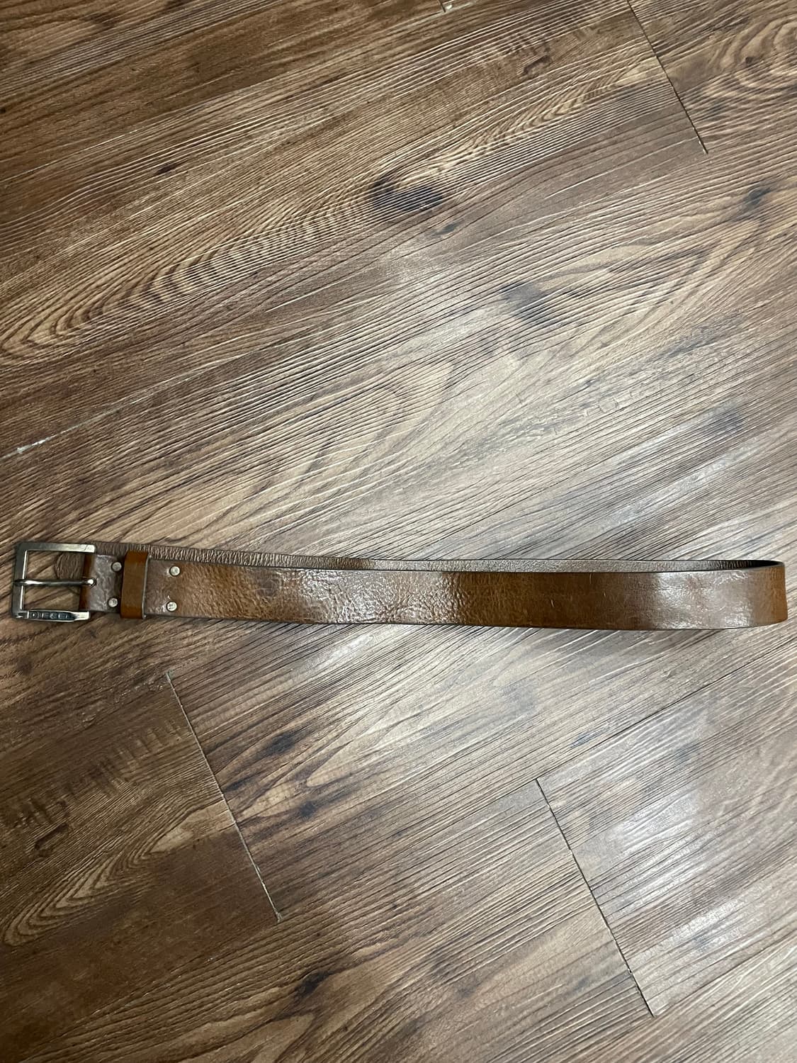 디젤 카우 레더 브라운 벨트 상품이미지5
