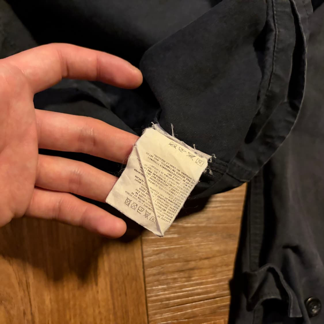90s Stone island 람포 집업 가먼츠 다이드 트러커 자켓 상품이미지8