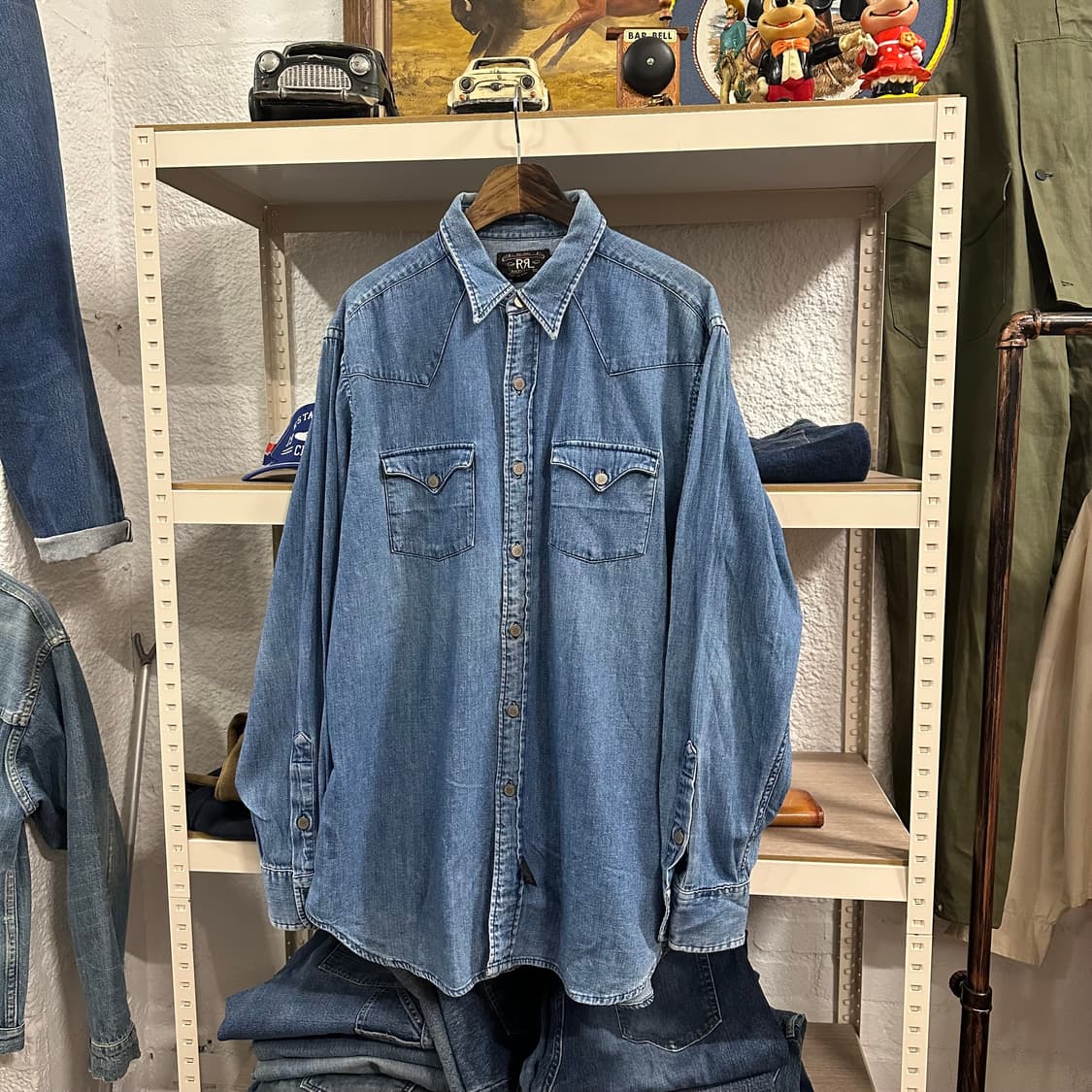 90s USA 더블알엘 RRL 데님 셔츠 상품이미지1