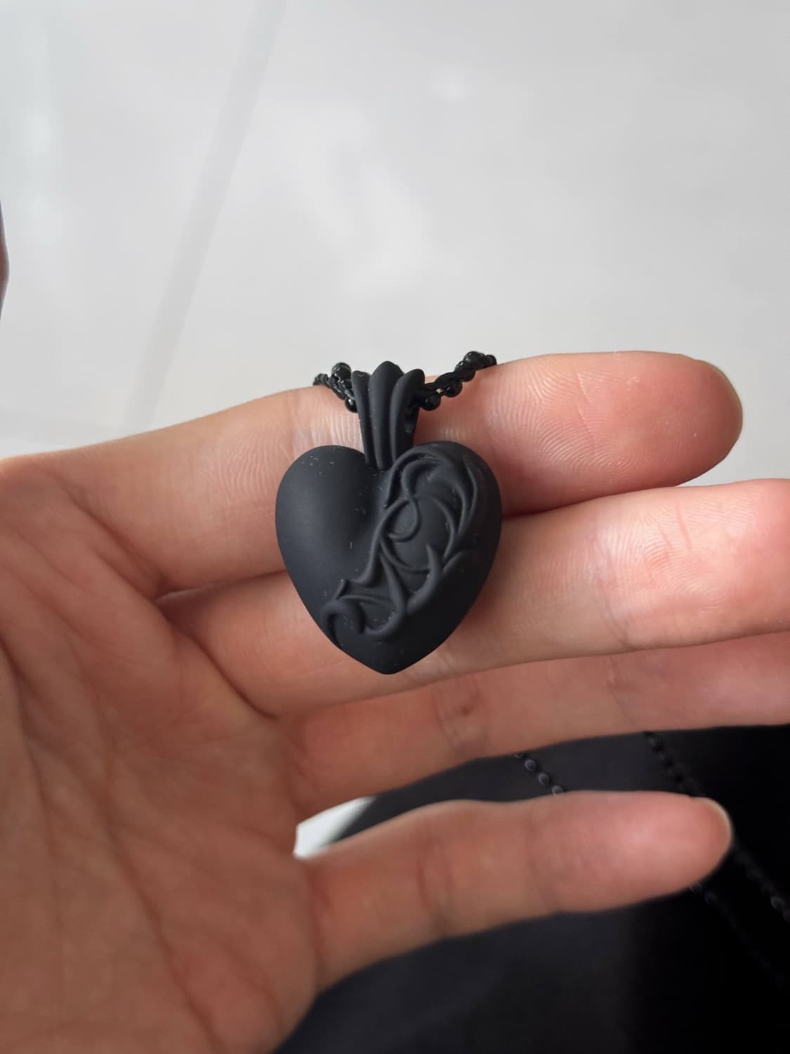 rubber heart silicon necklace 실리콘 목걸이 상품이미지3