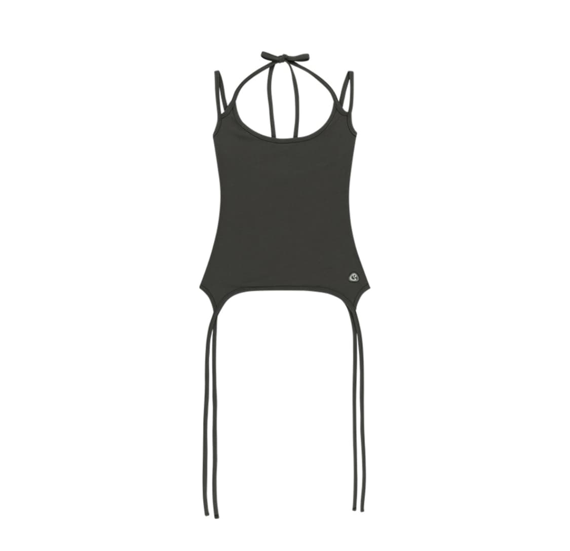 (구함)코이세이오 홀터 스트랩 슬리브리스 차콜 상품이미지1