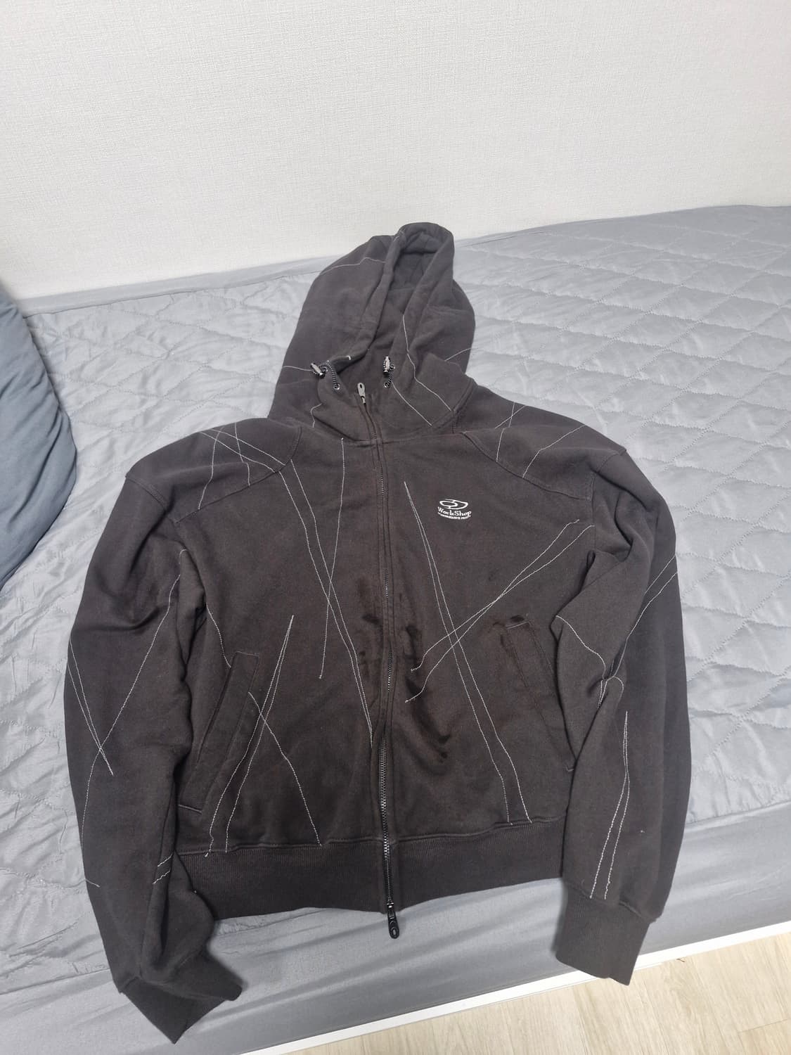 트래블 모어라이닝 후드집업 블랙 m 상품이미지1