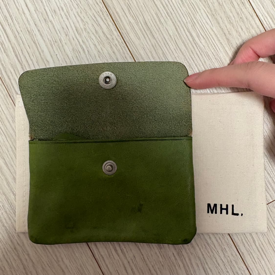 MHL 마가렛호웰 터프 레더 미니 지갑 카드지갑 상품이미지3