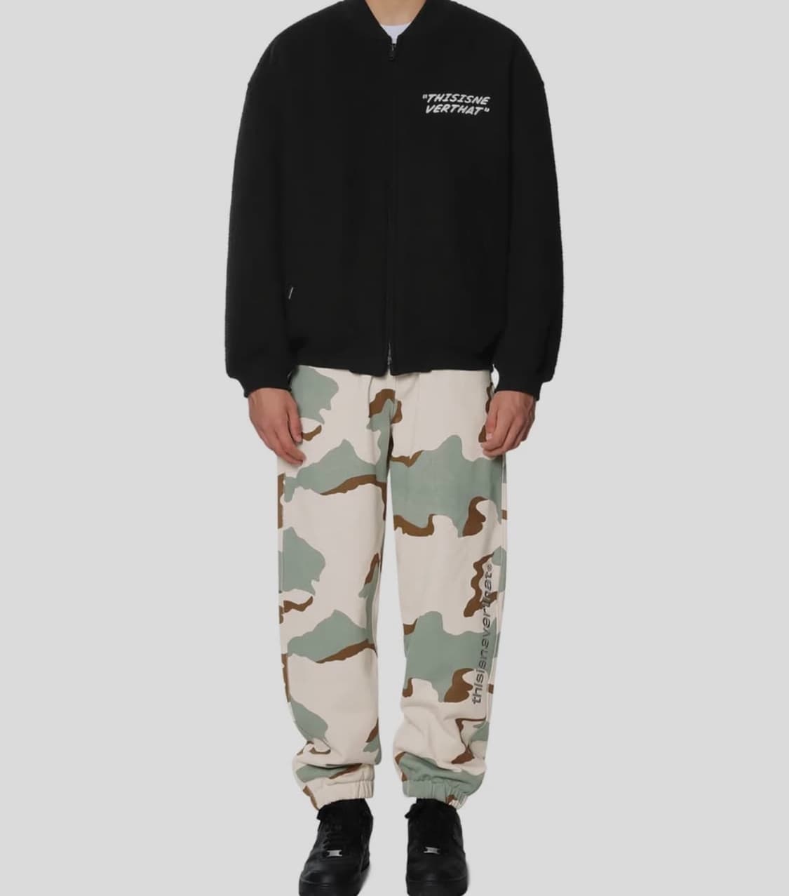 디스이즈네버댓 올드 카 자동차 바시티 야구점퍼 자켓 블랙 L 상품이미지4