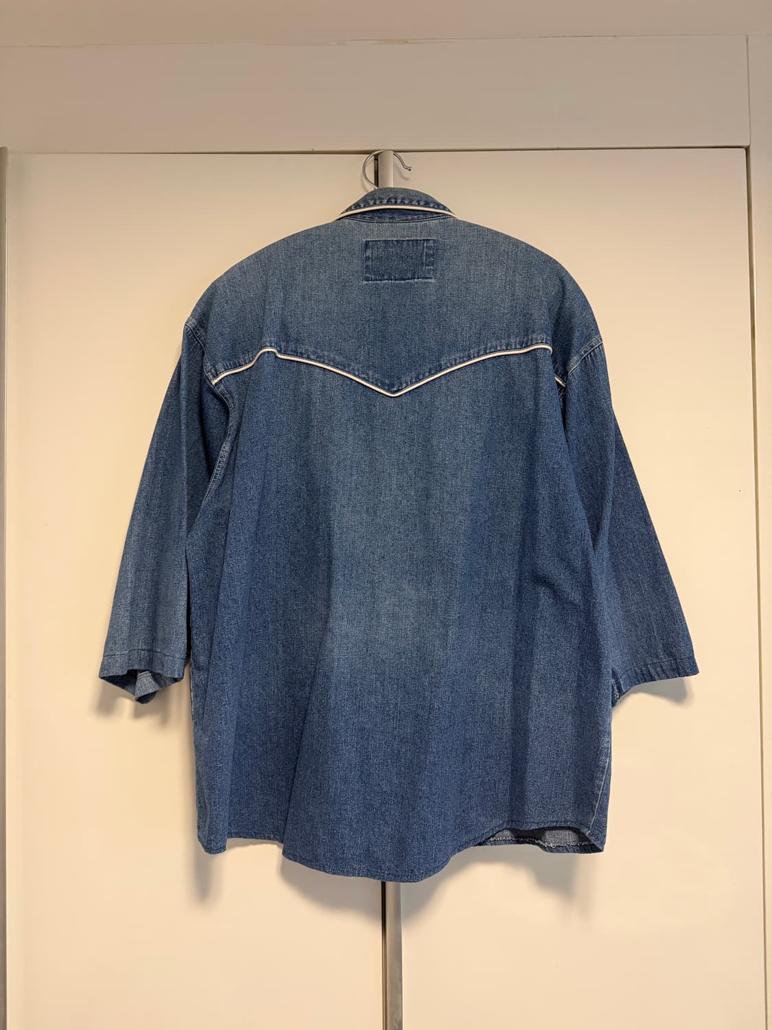 빈티지 체인 스티치 자수 데님 웨스턴 셔츠 상품이미지4