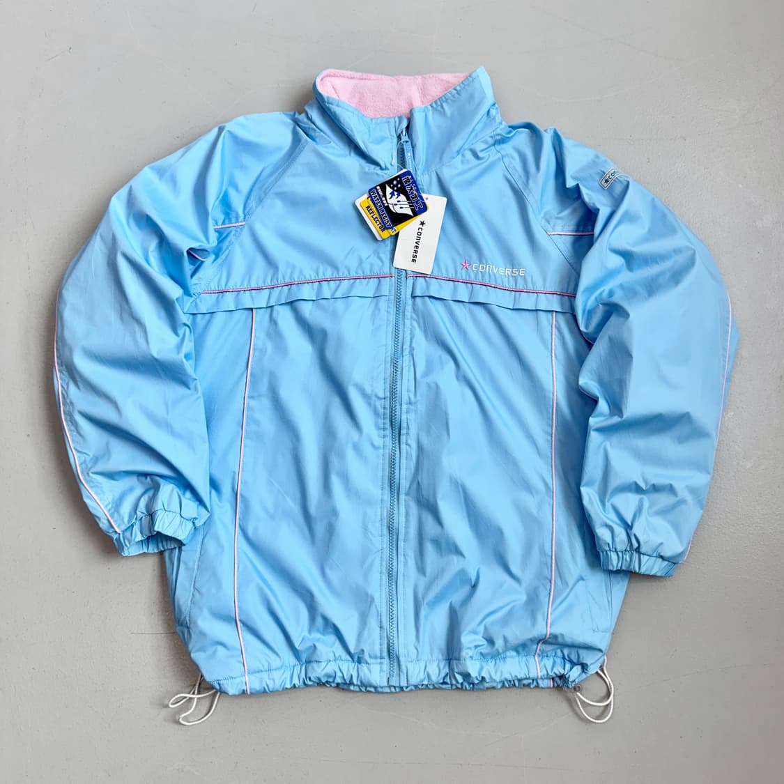 *새상품* 컨버스 제팬 빅로고 색감 하늘 핑크 바람막이  상품이미지2