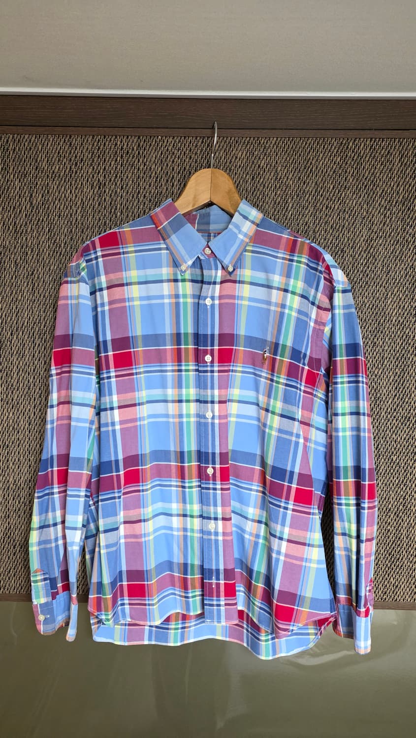 [상태굿] 랄프로렌 옥스포드 마드라스셔츠 / XL 상품이미지1