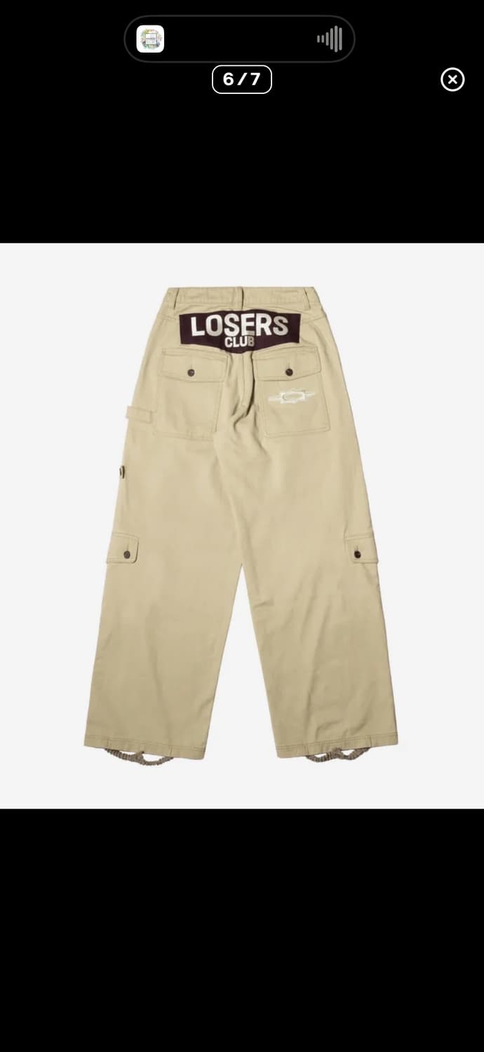 루저스 클럽 카고바지 베이지 M 상품이미지5