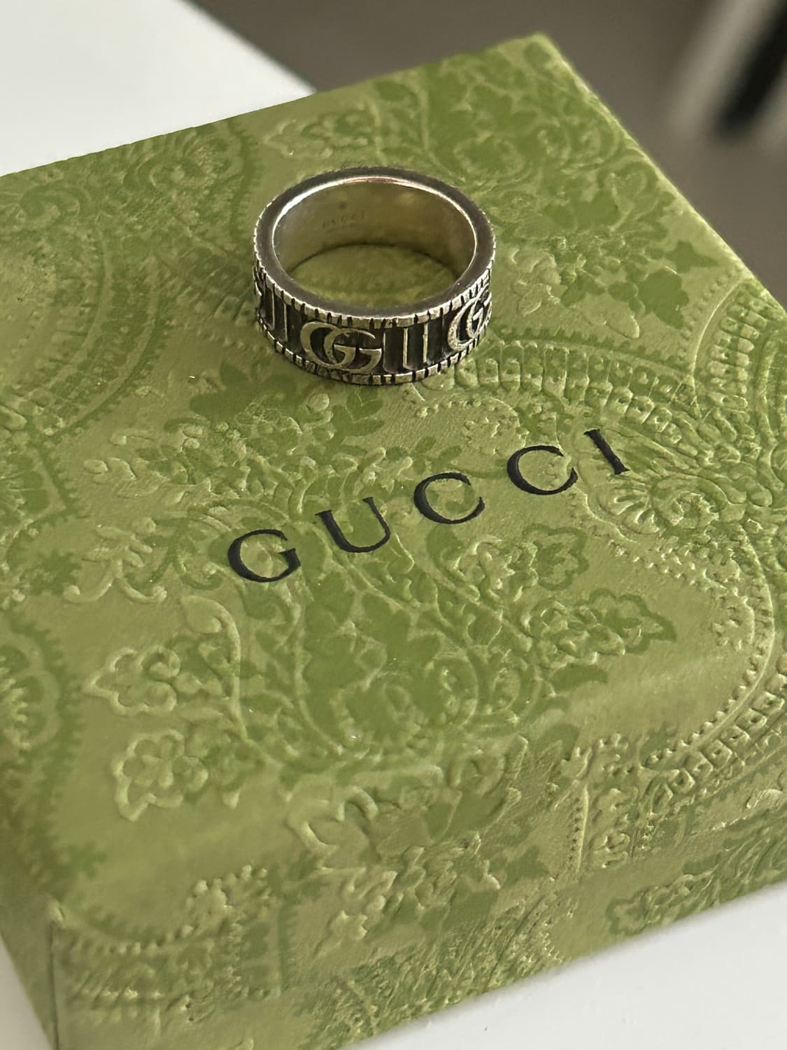 구찌 GG 마몽 와이드링 14호 상품이미지1