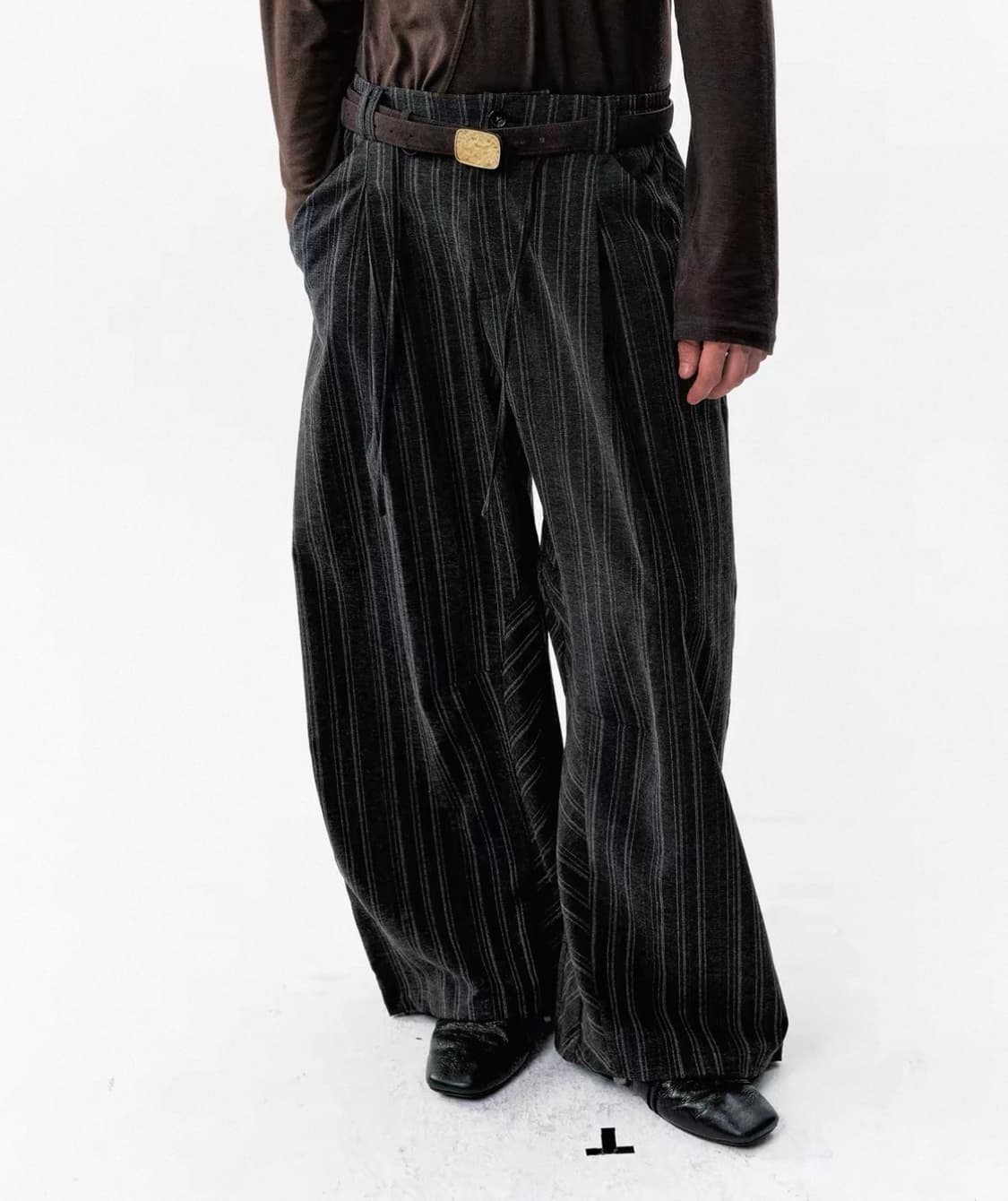 스트라이프 팬츠 상품이미지1