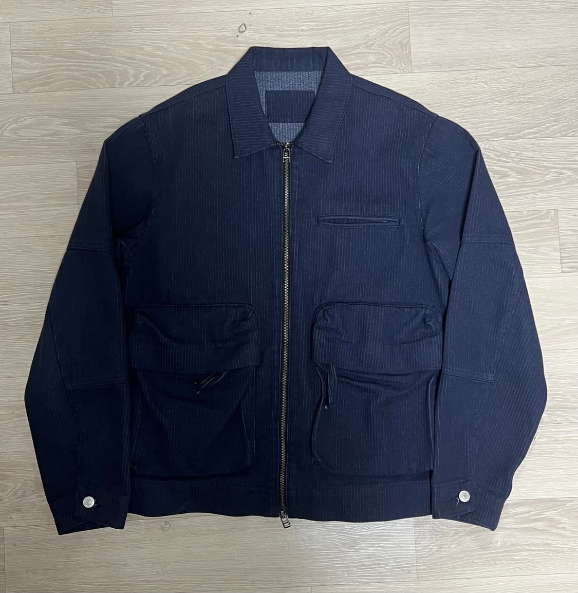 Work Balance Denim Jacket_Washed Navy 상품이미지3