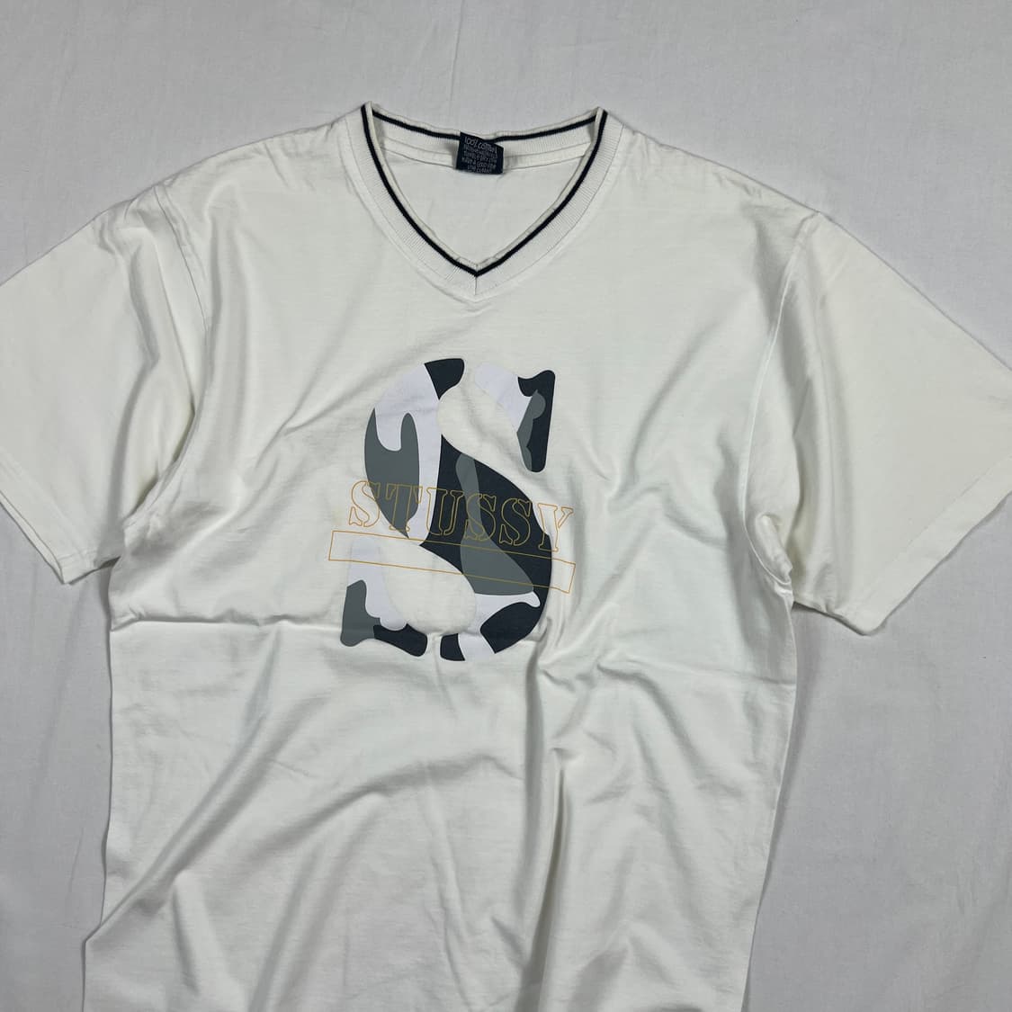 90‘s 스투시 stussy 카모 s 로고 반팔티 상품이미지3