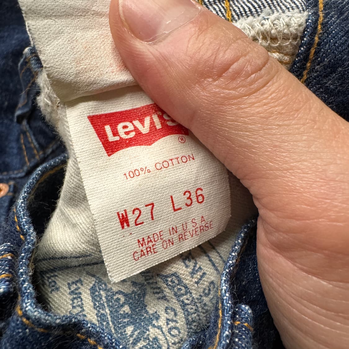 90s Levis 501 selvedge Denim 555 factory 상품이미지5