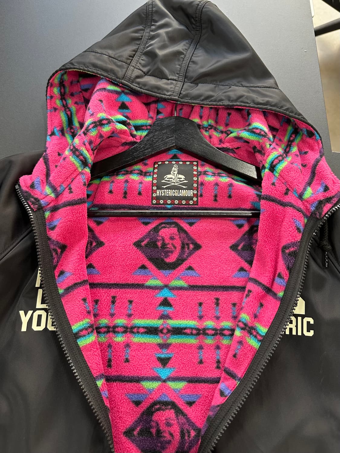 히스테릭글래머 히스걸 플리스안감 후드 봄버자켓 상품이미지6